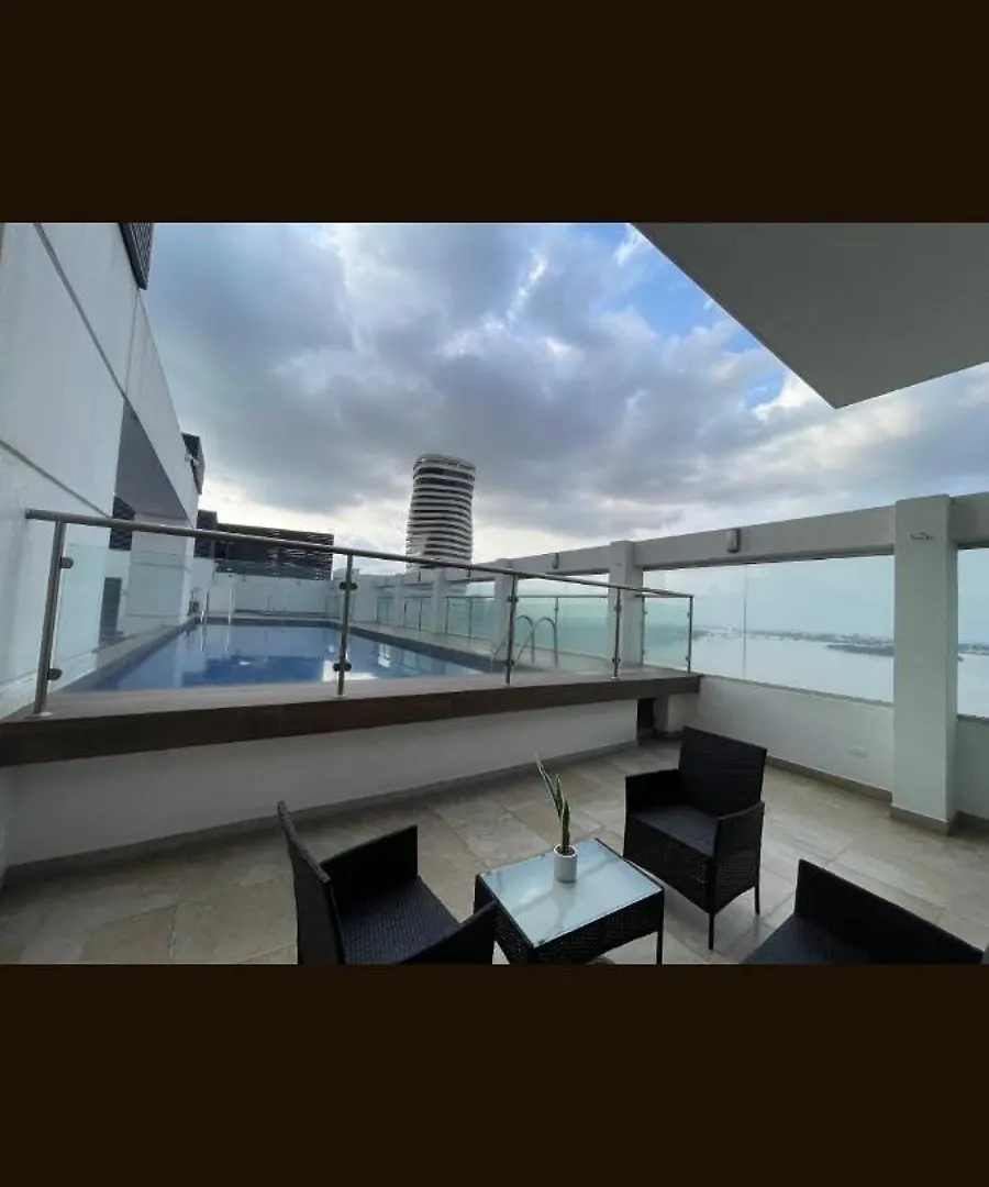 아파트 Ecusuites Family Riverfront 1 Best View Santa Ana Airport 과야킬